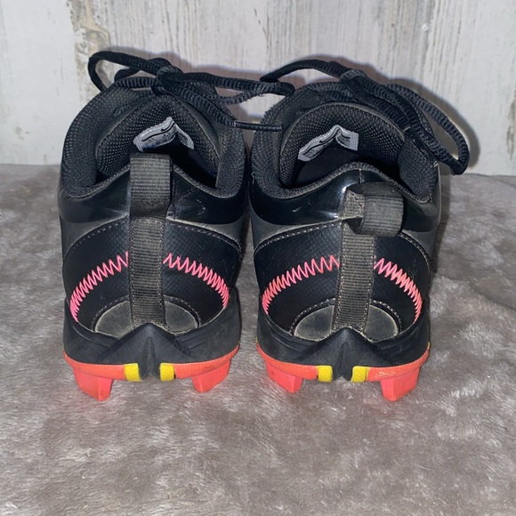 0627 Kids Nike FastFlex Black and Pink Soccer Cleats - Picture 5 of 10
